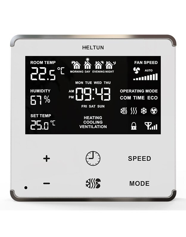 Išmanus termostatas HELTUN HE FT-01 Fan Coil Thermostat